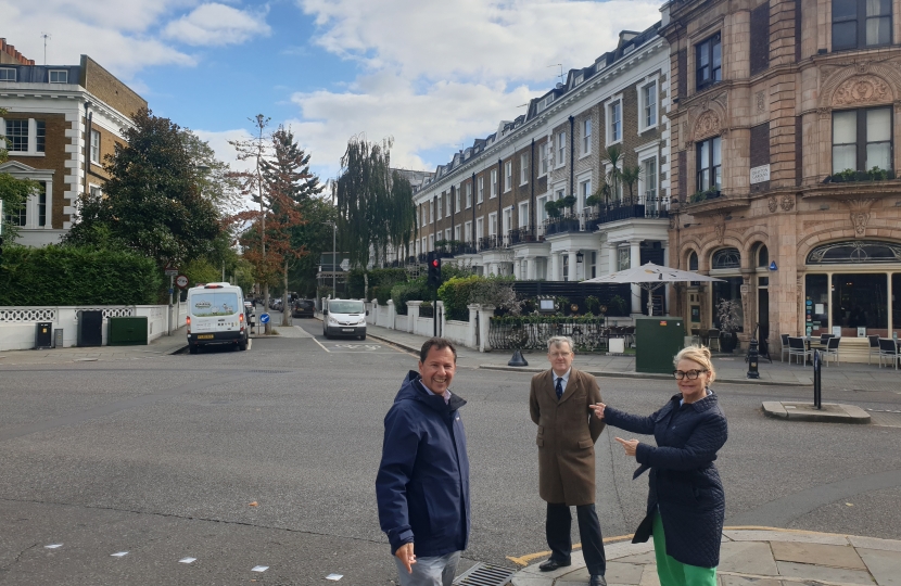 Cllr Greg Hammond and Cllr Janet Evans with Tony Devenish AM