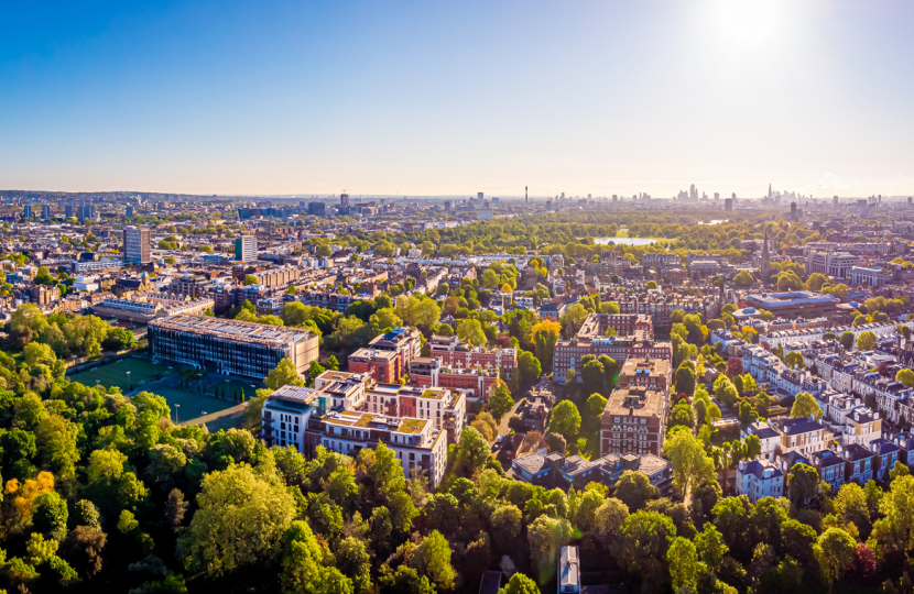 Kensington and Chelsea from above